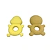 chick sloth shaped natural latex teether